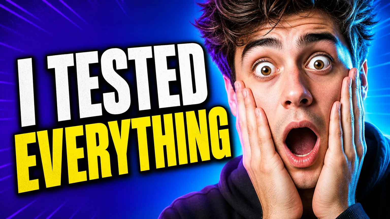 YouTube thumbnail test render from GPT Image 2 with headline text and shocked face
