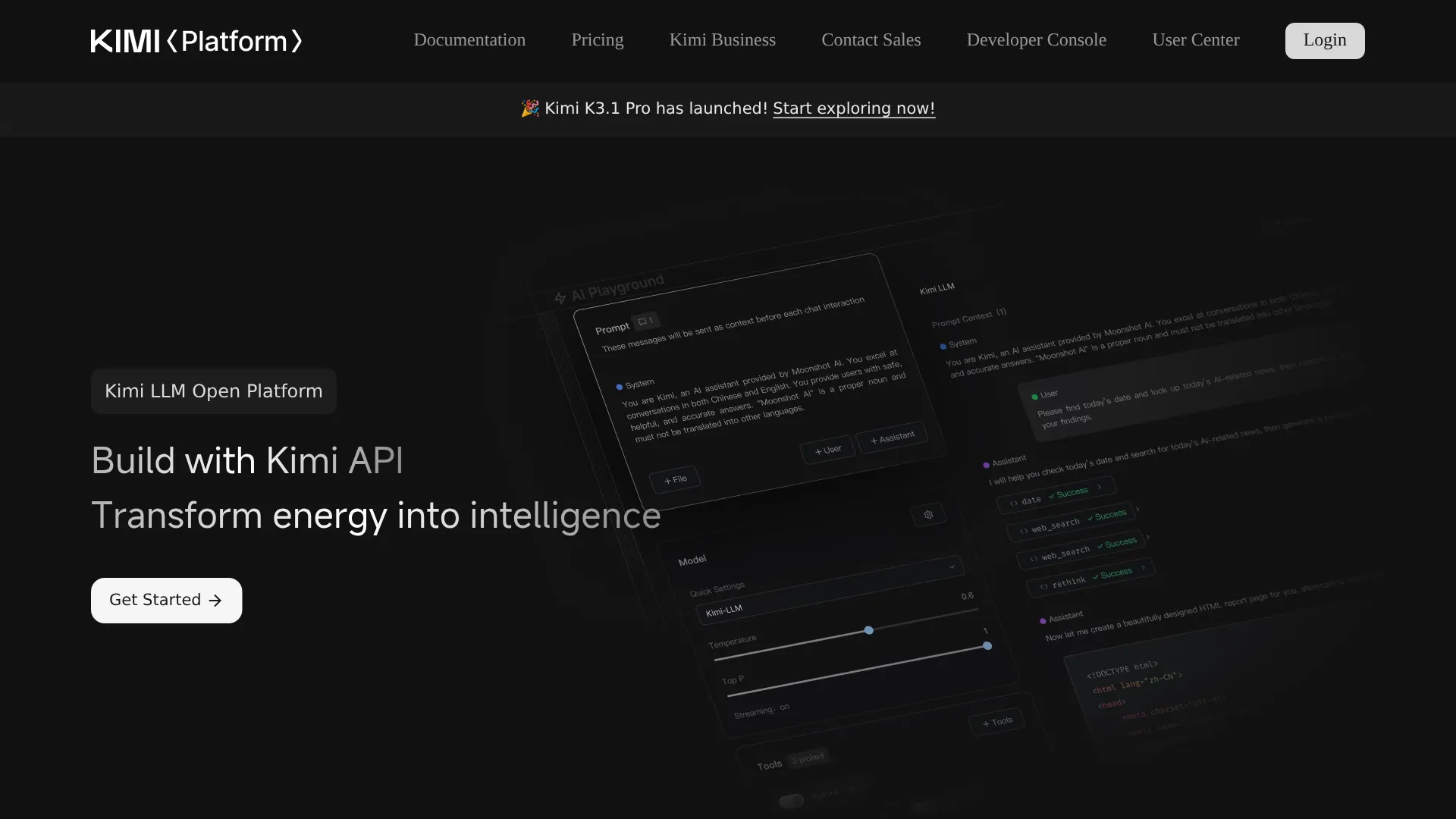 Página de preços da API do Kimi K3.1 Pro mostrando tarifas de US$ 2 para entrada e US$ 10 para saída