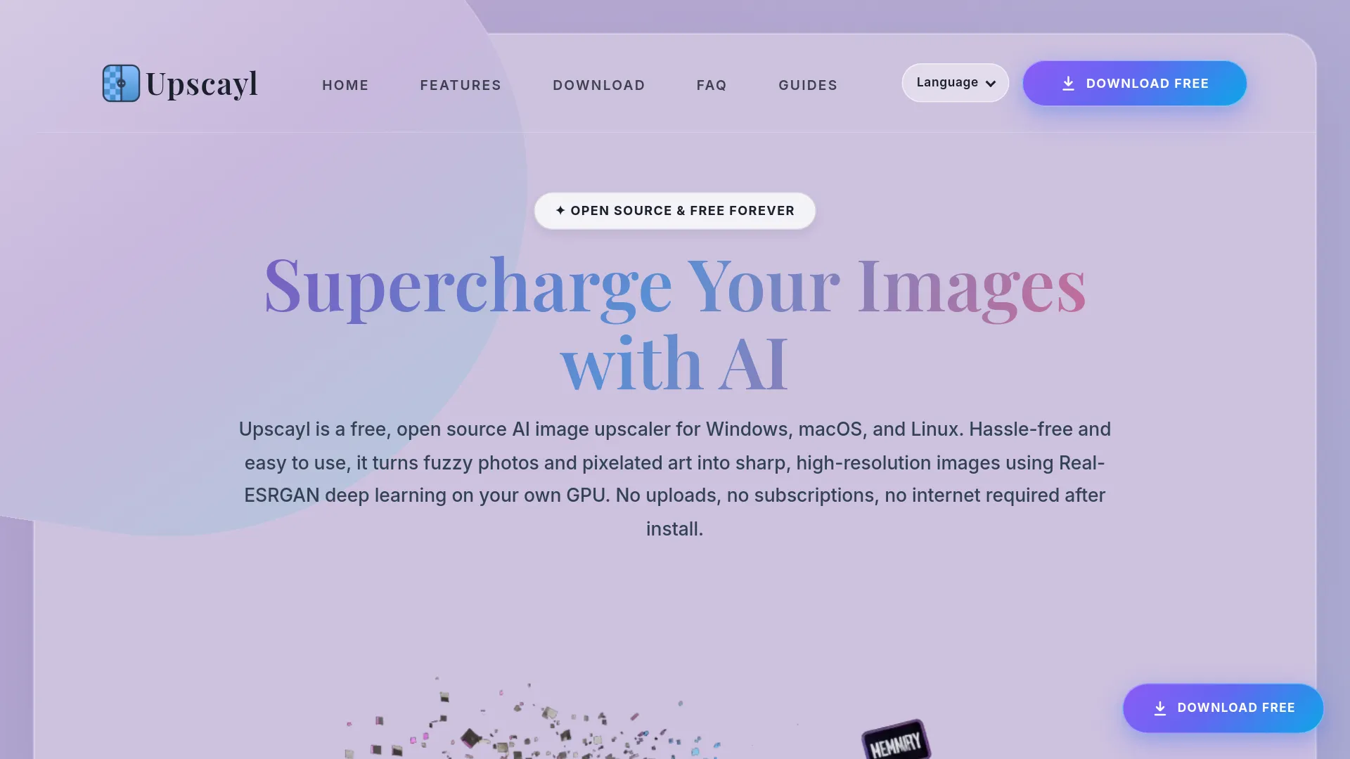 Upscayl, une interface graphique gratuite et open source pour l'upscaling Real-ESRGAN sur Windows, macOS et Linux