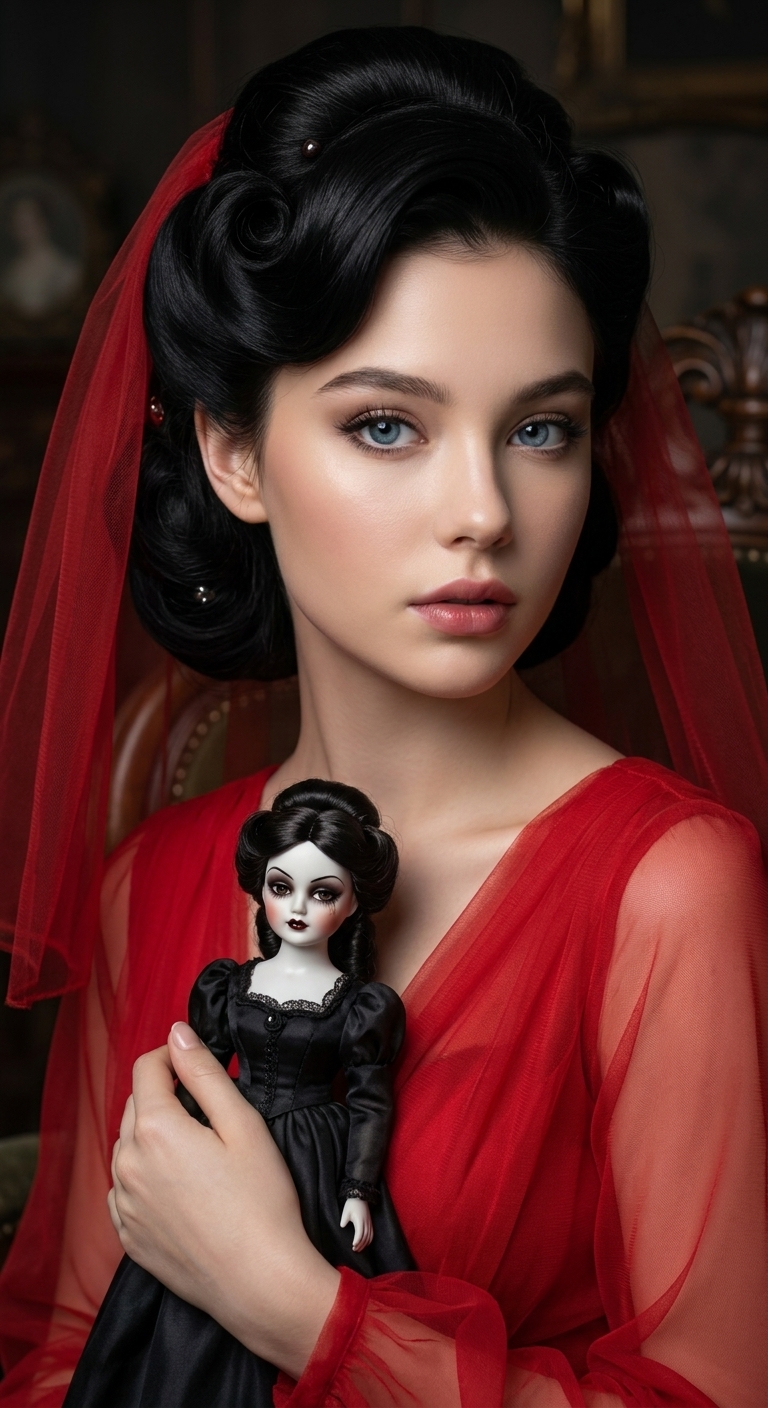Beetlejuz Gothic Portrait Template with Nano Banana