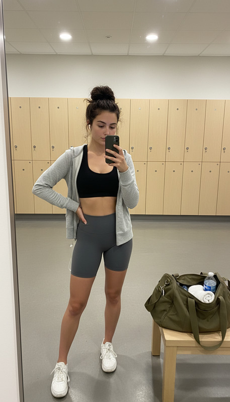 Gym Locker Room AI Image Template with Nano Banana