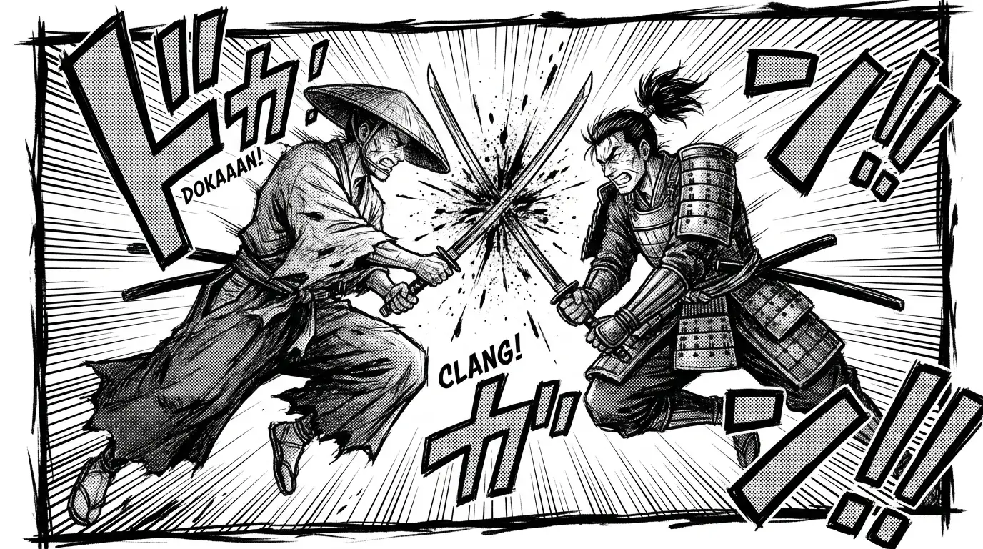 Nano Banana Pro manga illustration example