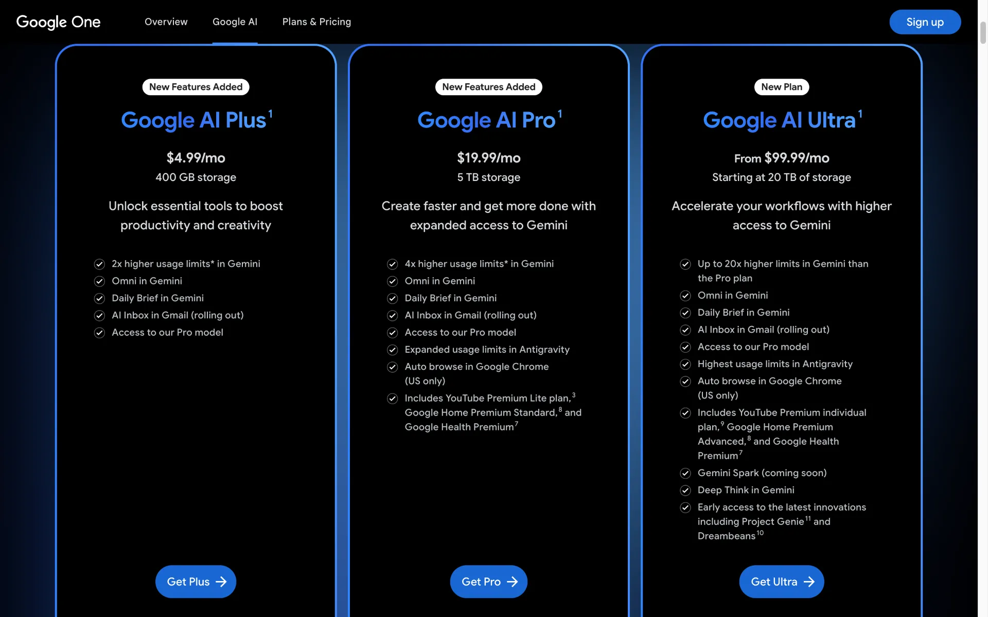 Google AI subscription tiers that grant Flow credits